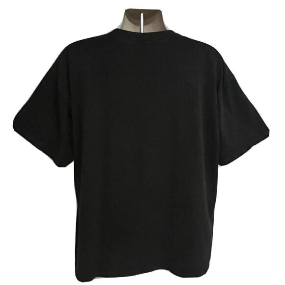Rolling Stones Mens Black Graphic T-Shirt 2XL Stretch Music Logo Rock N Roll - Picture 2 of 6